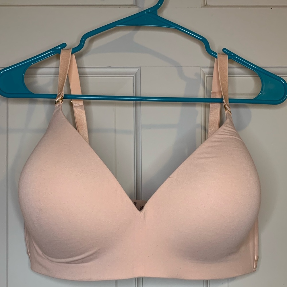 Third Love 24/7 Cotton Wireless Bra Blush Size